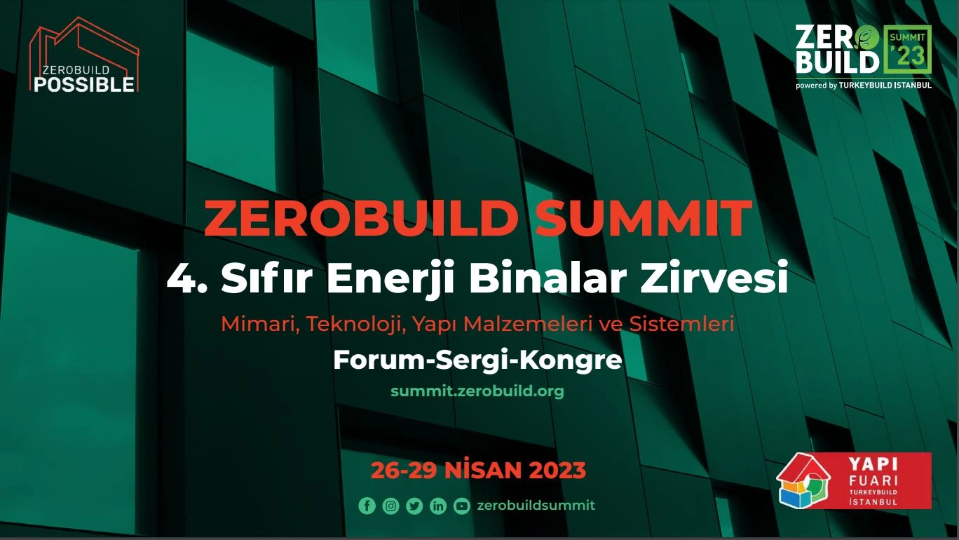 ZeroBuild Summit 4. Uluslararası Sıfır Enerji Binalar Zirvesi