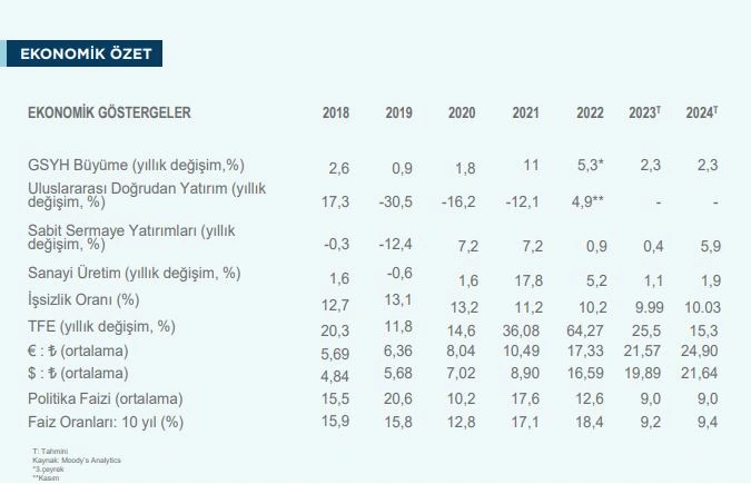Türkiye Gayrimenkul Pazarı Görünümü 2022: Ekonomik Performans
